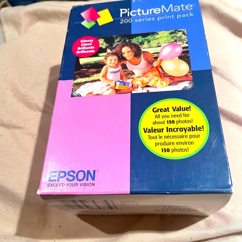 Picture Mate 200 series print pack .150 photo . Epson .brand new